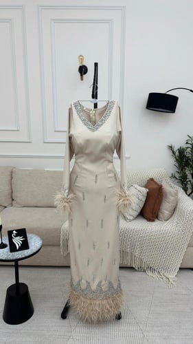 فستان نسائي سهره قماش باربي