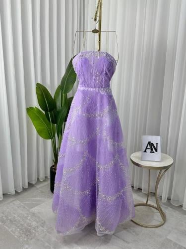 فستان نسائي سهره قماش ميكادو