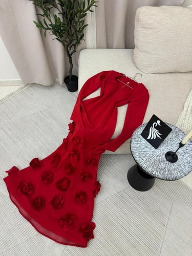 فستان نسائي سهره قماش باربي