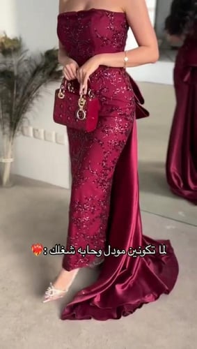 فستان نسائي سهره قماش تفته