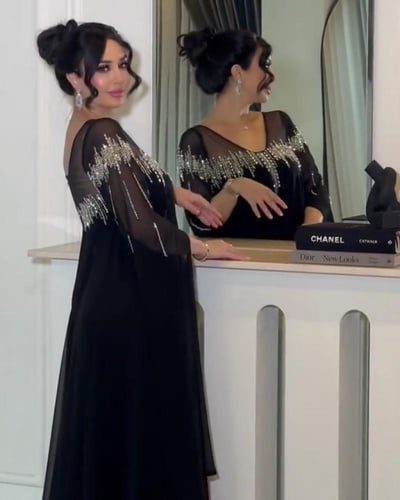 فستان نسائي سهره قماش جورجيت