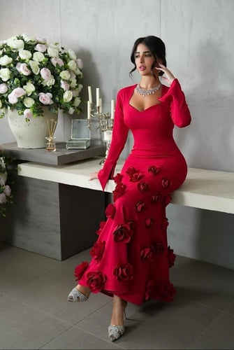 فستان نسائي سهره قماش باربي