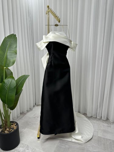 فستان نسائي سهره قماش ميكادو