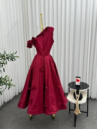 فستان سهرة قماش ميكادو