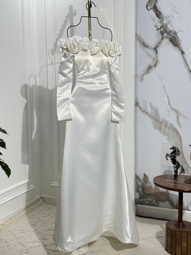 فستان نسائي سهره قماش تفته كوري