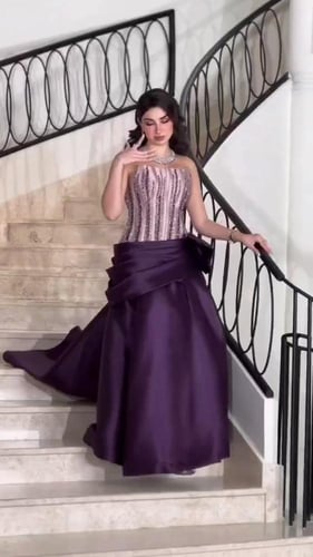 فستان نسائي سهره قماش ميكادو