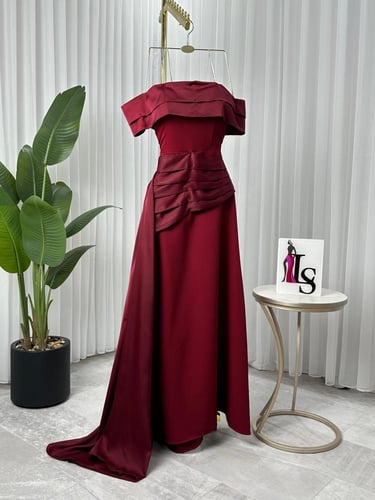 فستان نسائي سهره قماش باربي