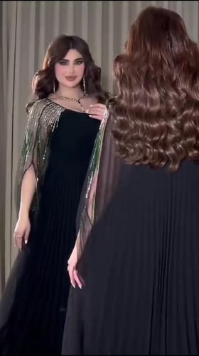 فستان نسائي سهره قماش جورجيت