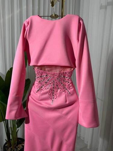 فستان نسائي سهره قماش مخمل كوري