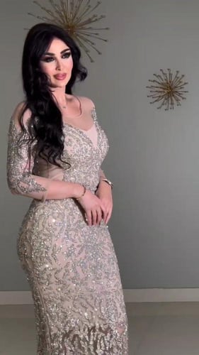 فستان نسائي سهره قماش باربي