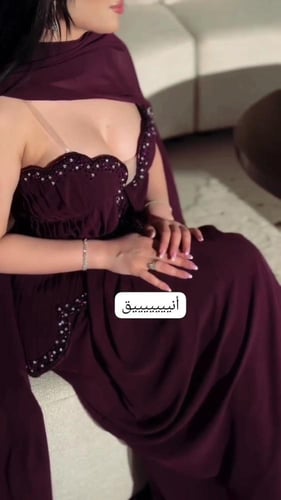 فستان نسائي سهره قماش شيفون جورجيت
