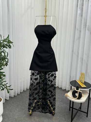 فستان حفلات ومناسبات وسهرات قماش باربي