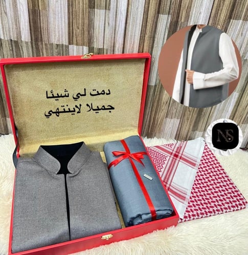 سديري شتوي رجالي مع قماش شتوي مع بوكس بعبارة مع سد...