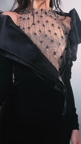 فستان نسائي سهره قماش باربي