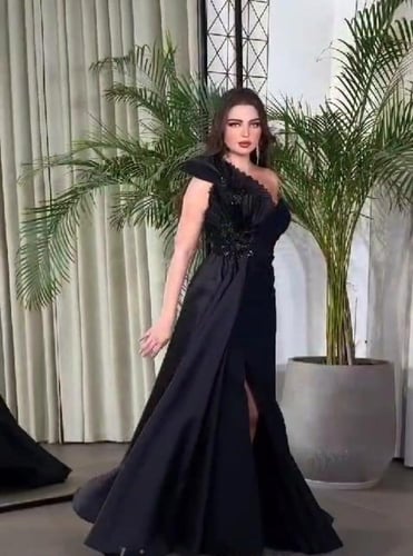 فستان نسائي سهره قماش ميكادو