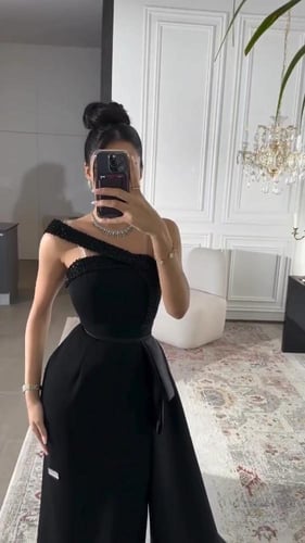 فستان نسائي سهره باربي مع تفته كوري