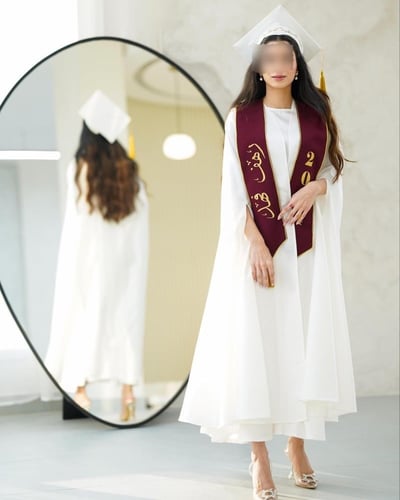 عبايات تخرج 2026 بالاسم تفصيل حسب الطلب