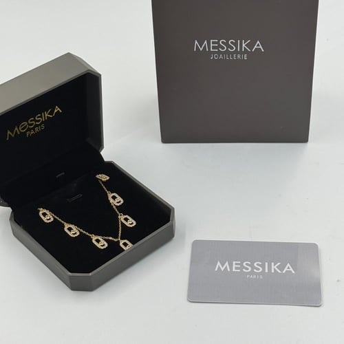 سلسال ميسيكا ذهبي فصوص