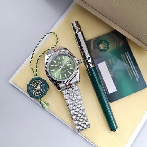 طقم ساعة رولكس وقلم كارتير