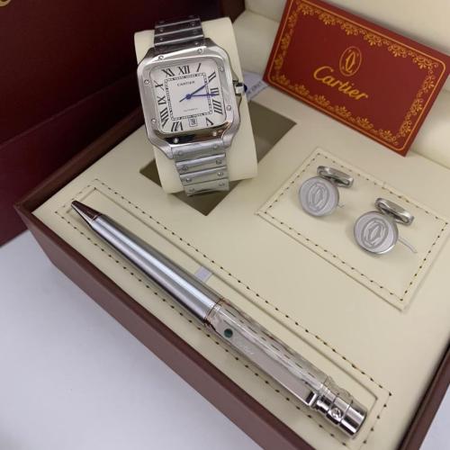 طقم ساعة كارتير وقلم كارتير وكبك