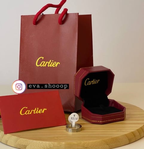 خاتم كارتير فضي