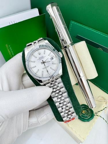 طقم ساعة رولكس وقلم كارتير