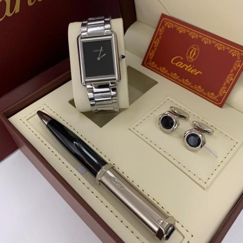طقم ساعة كارتير وقلم كارتير وكبك