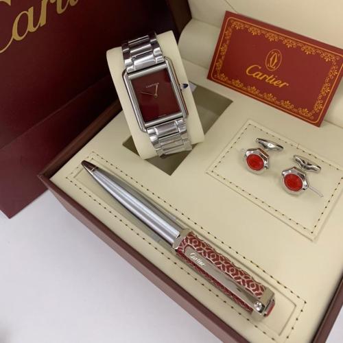 طقم ساعة كارتير وقلم كارتير وكبك