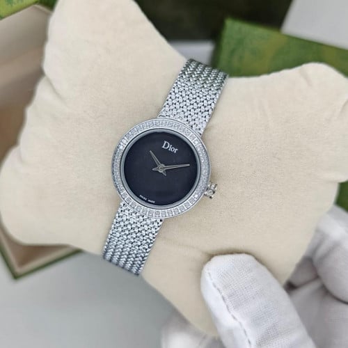 ساعة ديور فضي