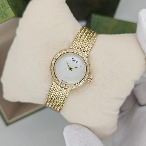 ساعة ديور ذهبي