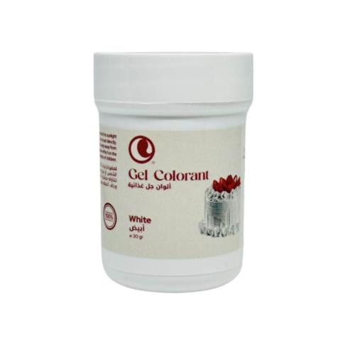 لون جل غذائي ابيض30 جرام