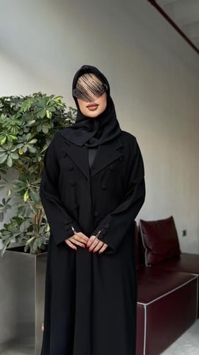 عبايه ساده كلاسك بلايزر