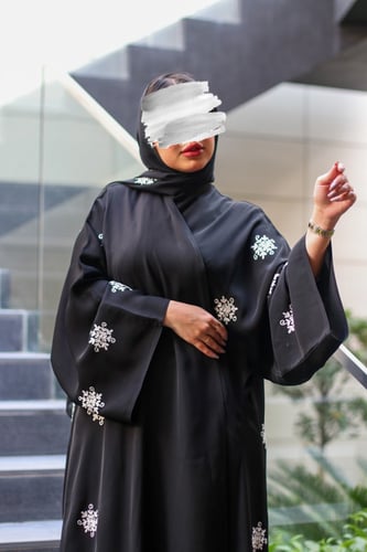 عبايه تطريز الخام انترنت اللون تطريز حسب الطلب