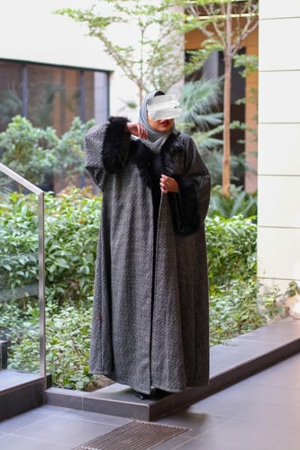 عبايه خام شتوي اللون حسب الطلب