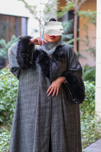 عبايه خام شتوي اللون حسب الطلب