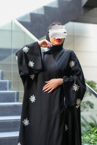 عبايه تطريز الخام انترنت اللون تطريز حسب الطلب