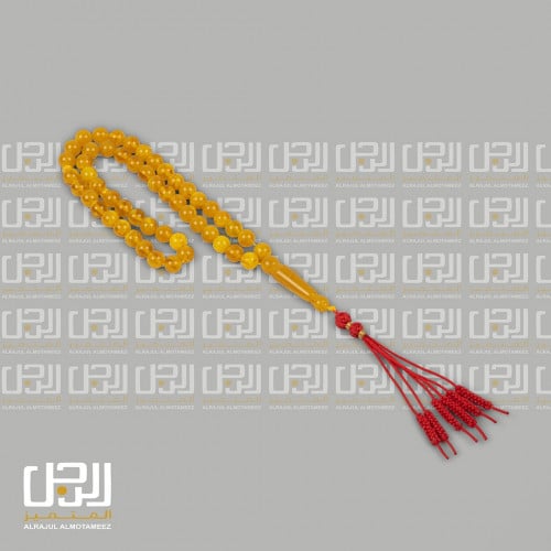 مسبحة بكلايت بلجيكي باللون الاصفر من فالور