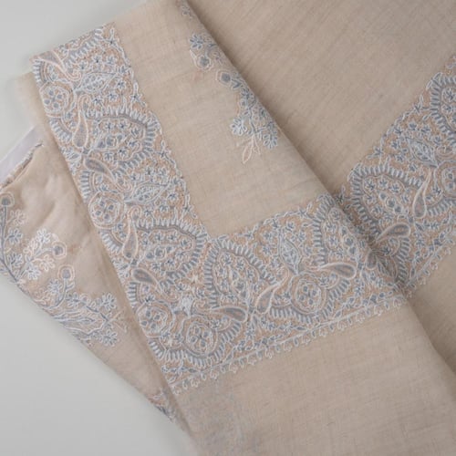 شال كشميري بشمينه من ڤالور مطرز الي