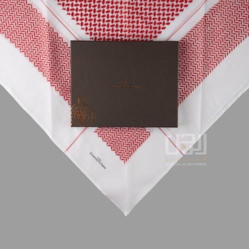 شماغ Ermenegildo Zegna احمر برايمر 2026
