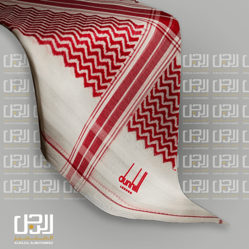 شماغ دانهيل أحمر وبيج سويسري