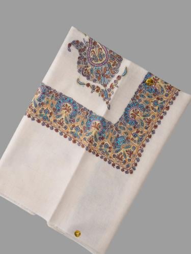 شال كشميري بشمينه ملكي من ڤالور