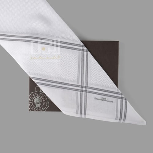 شماغ Ermenegildo Zegna الابيض بريميوم 2026