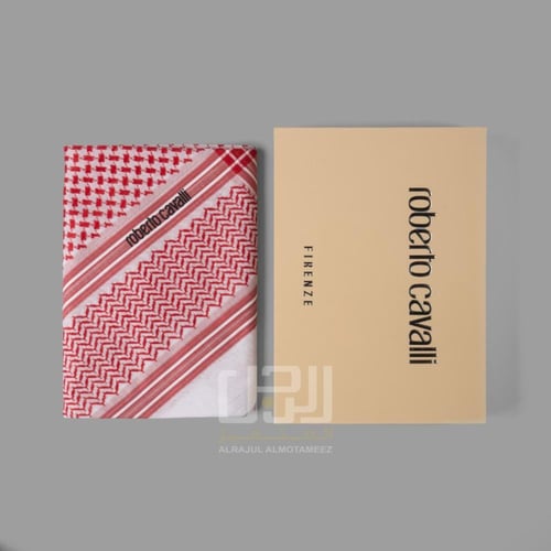 شماغ روبرتو كافالي احمر