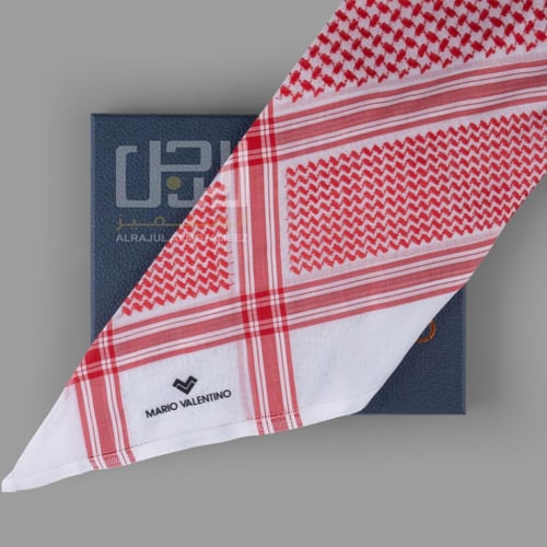 شماغ MARIO VALENTINO احمر الجديد 2026