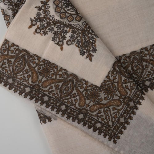 شال كشميري بشمينه من ڤالور مطرز الي