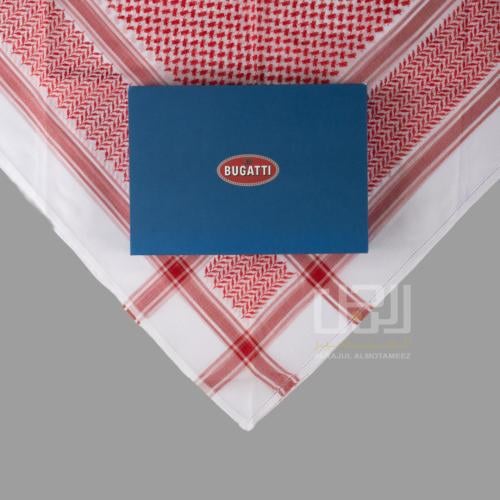 شماغ احمر BUGATTI الايطالي كلاسيك~
