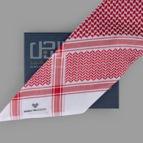 شماغ MARIO VALENTINO احمر الجديد 2026