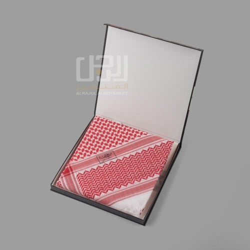 شماغ البسام الختم الأسود شلش F33