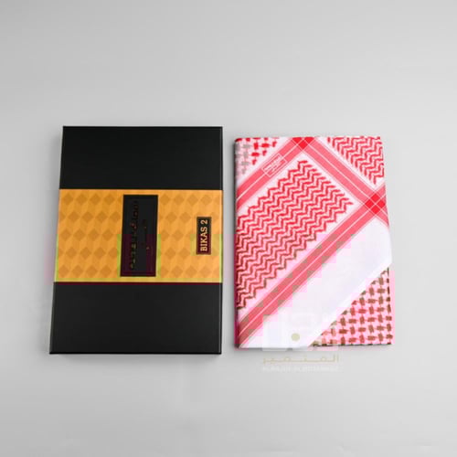 شماغ بروجيه رجالي احمر لون خاص بيكاس 2025