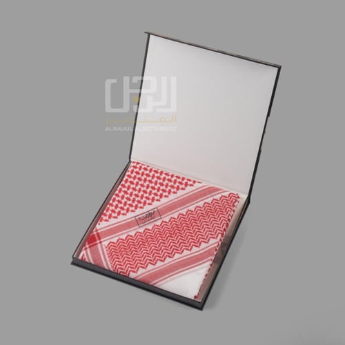 شماغ البسام الختم الاسود F34